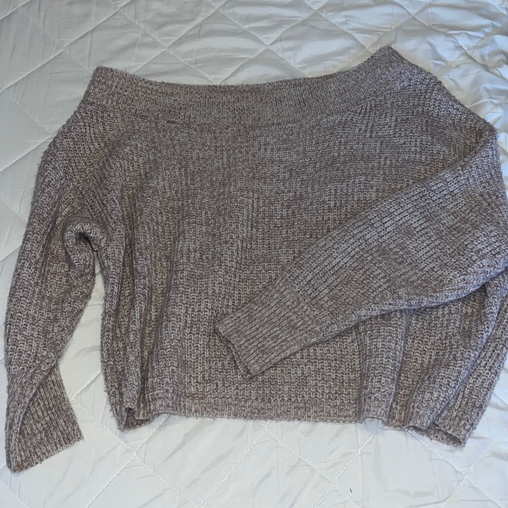 Off-the-shoulder sweater